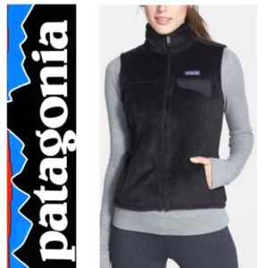 ✨Patagonia Re-Tool Black Full Zip Fleece Teddy Vest✨